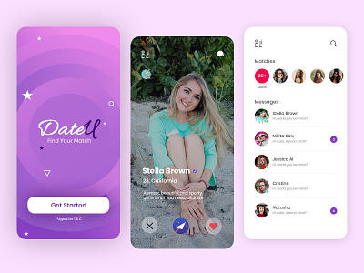 Dating App UI app ui appdesign dating app dating app ui design design app ui uiux
