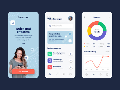 Syncroot Mobile Application appdesign design app figma google mobileapp ui ui design