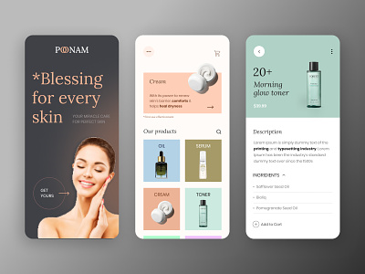 Poonam Beauty Mobile app appdesign beauty app beauty parlour cosmetics app design design app mobile app parlour ui