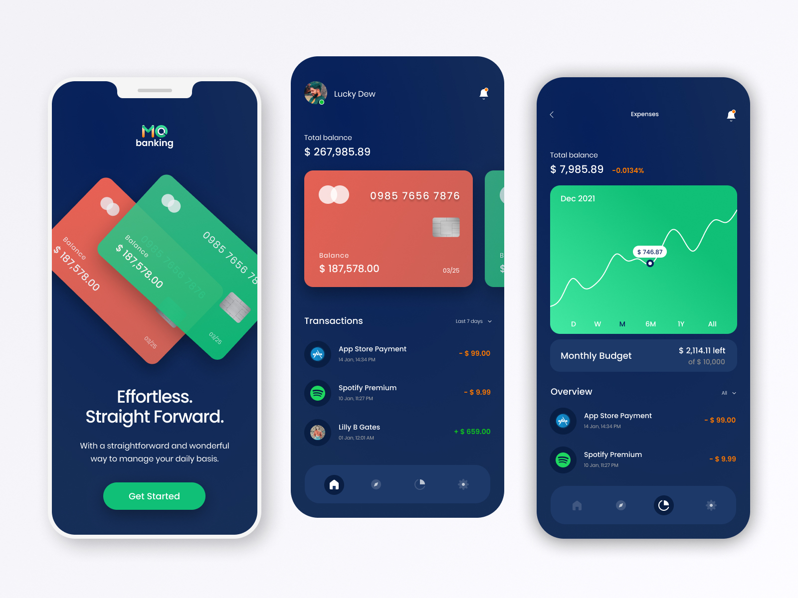 Finance App Design by PegaLogics on Dribbble