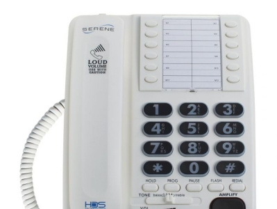 Corded Phones High-Definition 55+dB Amplified Phone - Serene Inn amplified telephone best buy corded phones corded phone cordless phones house phones serene innovations telephones for hard of hearing telephones for hard of hearing
