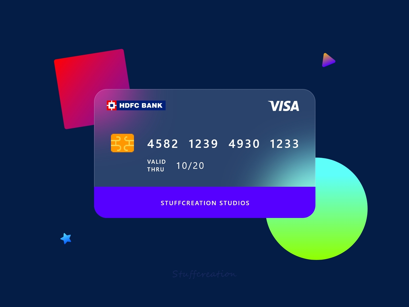 Visa Card by Shiv Patel on Dribbble