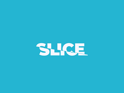 Minimal Word mark logo for SLICE art branding design illustration illustrator logo minimal type typography vector