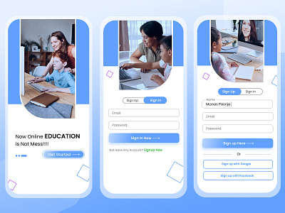 Online Education Mobile App Design