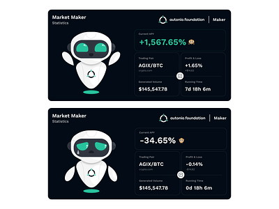 Robot design illustration vector