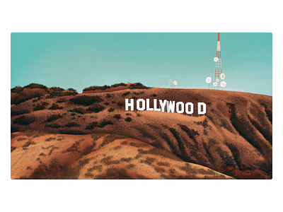 Hollywood graphic design illustration