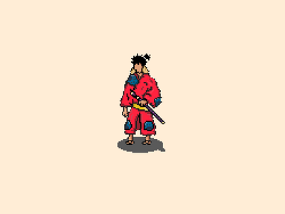 Luffy Pixel Art