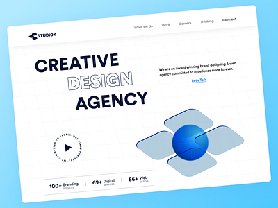 Creative Design Agency Header Design-STUDIOX