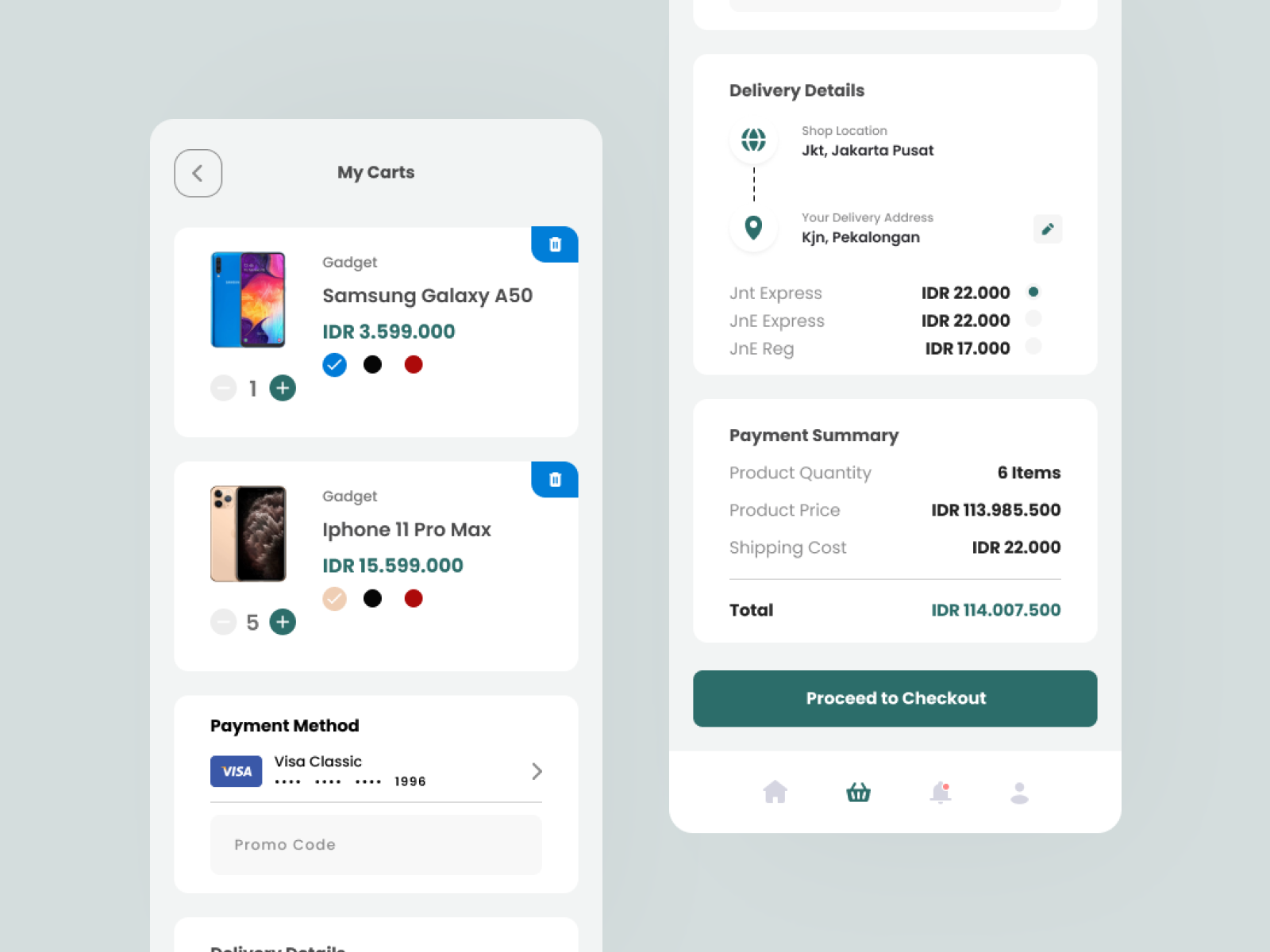 Checkout Cart UI design by Iqbalgis on Dribbble