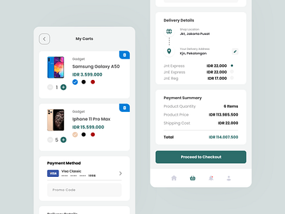 Checkout Cart UI design app chart design mobile ui uidesign uiux ux website