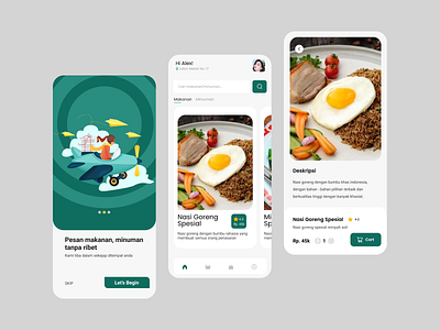 Food Order Apps app branding design website