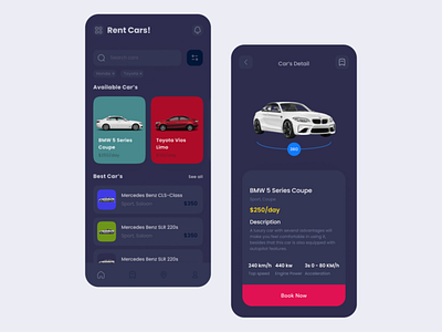 Rent Car App animation app appdesign branding design graphic design logo motion graphics rentcar