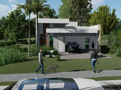 Projeto Residencial 3d arquitetura design engenharia residencial