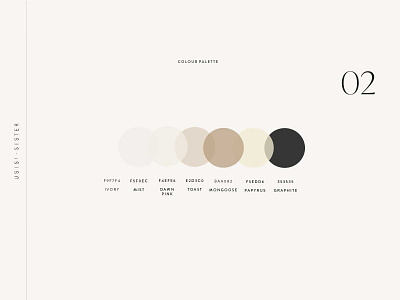 USISI Colour Palette art direction colour design minimal moodboard ui