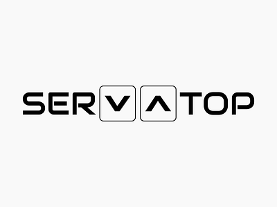 Servatop branding design logo