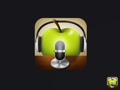 appels & peren app apples food fruit headphone icon pears podcast radio show