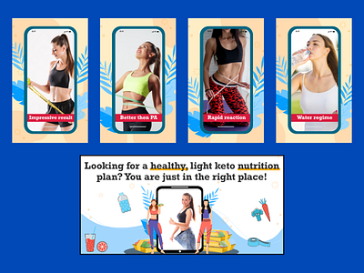 Covers for Google Play app app design application fitness google play nutra screens titles