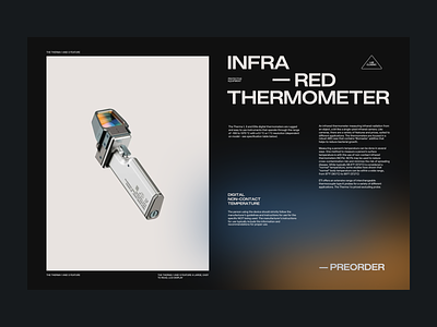IR Thermometer – Preorder concept gradient grid infrared lab preorder promo render thermometer