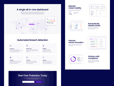 Feroot – Inspector Landing Page assessment compliance front end gdpr hack hero landing protection purple saas security web