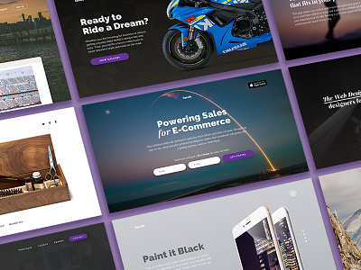 Lando UI Kit clean hero interface intro landing raleway ui ui kit web