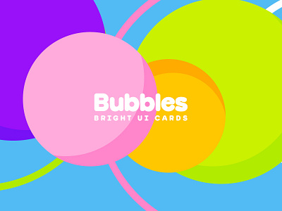 Bubbles ✨ Coming soon blocks bright bubbles card colorful kit toy ui ui kit ux