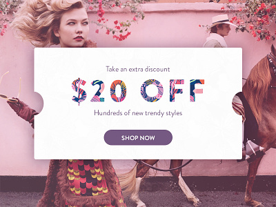 Day 003 - Discount Coupon card colorful coupon dailyui discount ecommerce fashion newsletter popup promo shopping subscribe