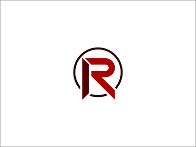 Monogram Letter R branding flat logo monogram typography