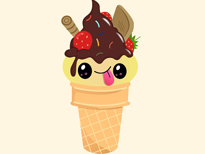 ice cream chocolate chocolate design food ice ice cream icecream icons illustration image sweet vector