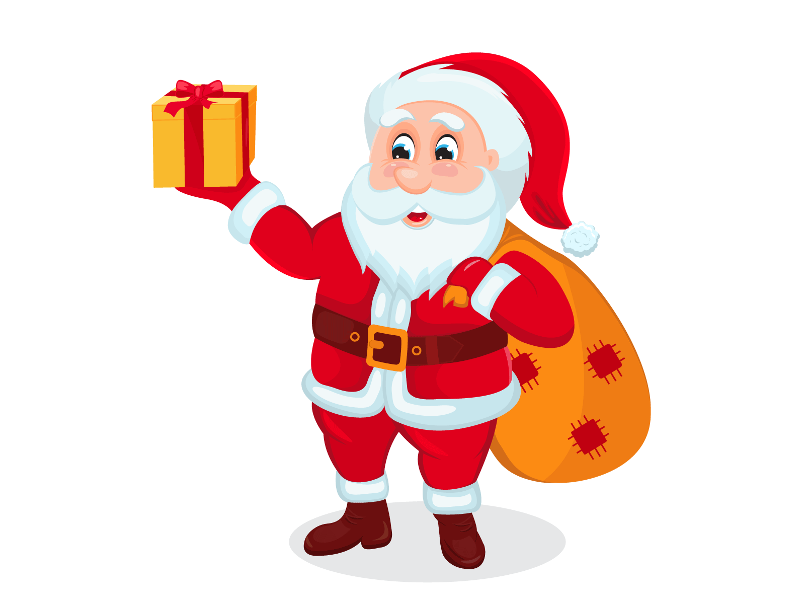 Vector illustration of Santa Claus. Cute Santa Claus cartoon cartoon creative design icons illustration image vector