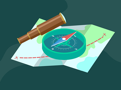 Direction and distance flat vector