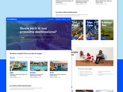 TravelWeAre Homepage travel typography ui webdesign
