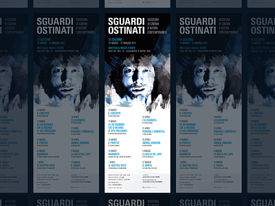 Sguardi Ostinati 2011 cinema festival old poster print typography