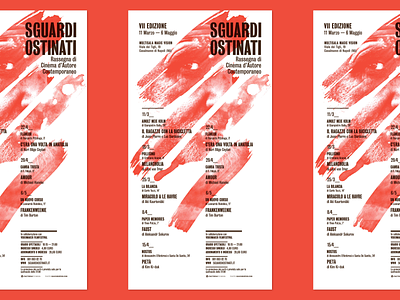 Sguardi Ostinati 2012 cinema festival old poster print typography