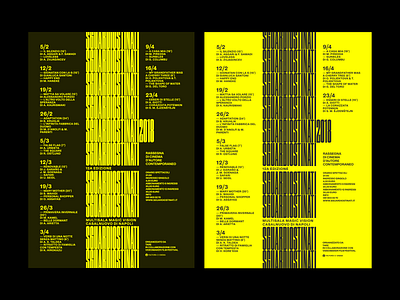 Sguardi Ostinati 2018 cinema condensed design event minimal minimalism old typography