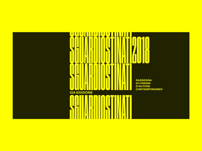 Sguardi Ostinati 2018 - Website minimal typography