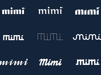 Mimí - Exploration boat brand logo typography vessel