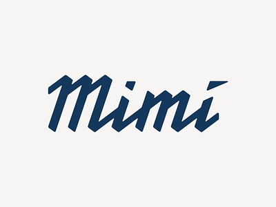 Mimi - Logo boat brand logo minimal typography vessel