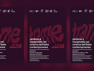 trame - 2017 cinema design minimal old poster print typography