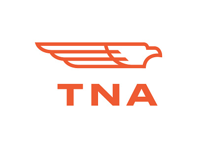 TNA - Transportation and Logistics brand eagle initials logistics logo speed transportation truck