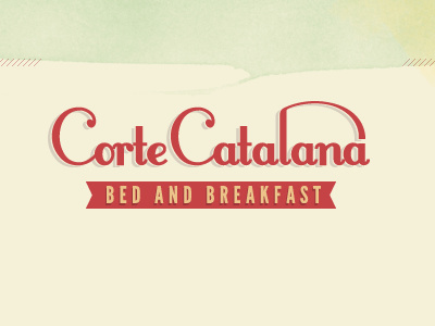 Logo for Corte Catalana branding logo old typography