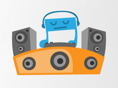 Dj Advanced (sketch) illustration music site webdesign