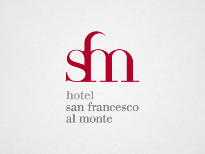 sfm - san francesco al monte branding logo minimal typography