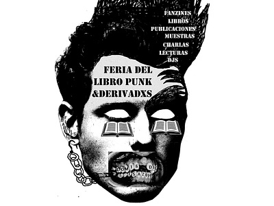 Flyer feria del libro punk