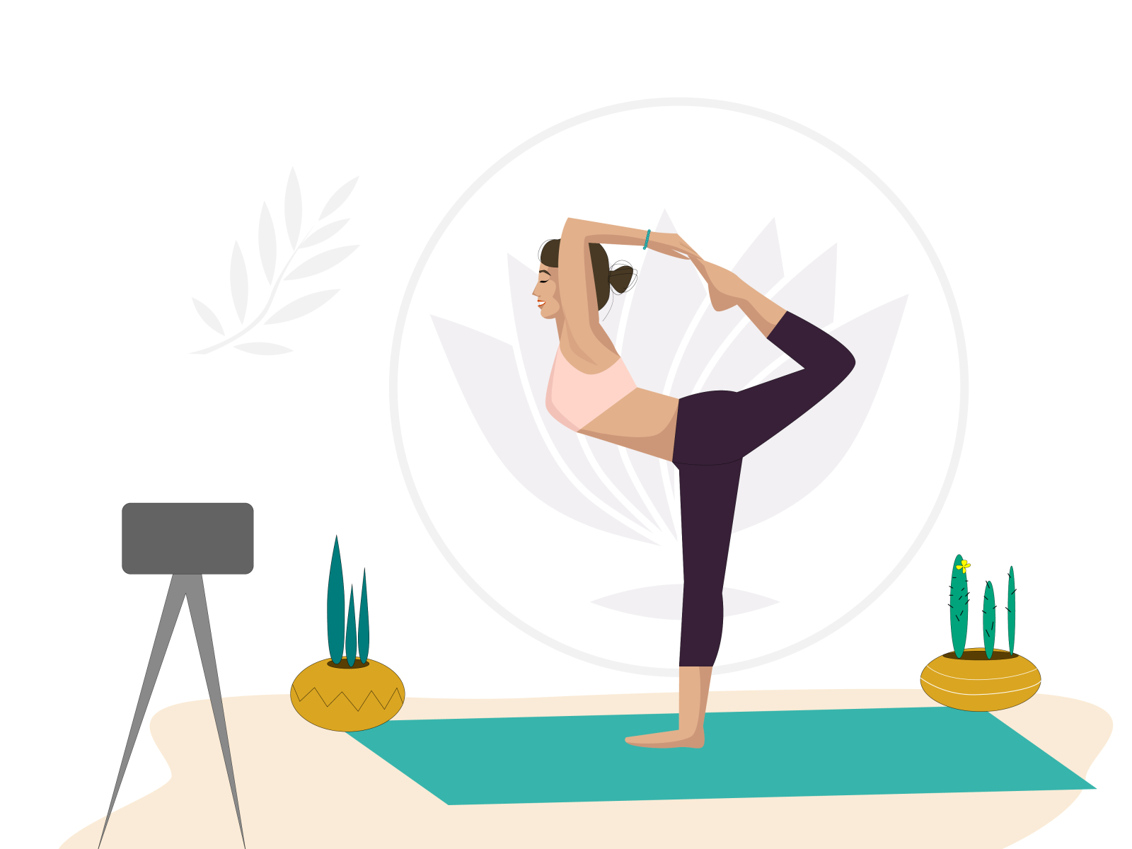 Yoga instructor online. Healthy lifestyle. by Olga on Dribbble