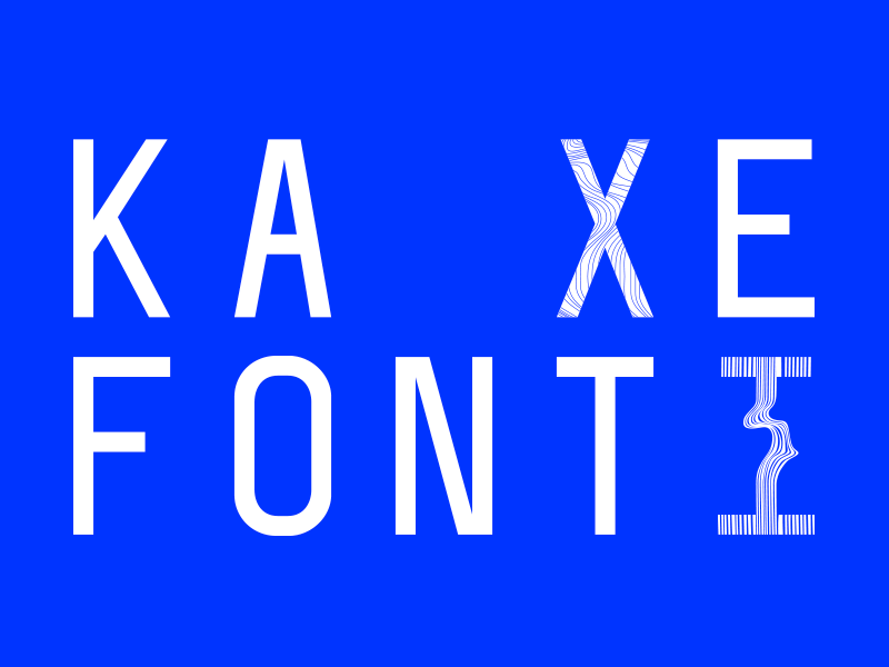 Kaxe Fonti – Monospace typeface