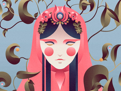 Russian doll illustration // close-up by Julie Antczak on Dribbble