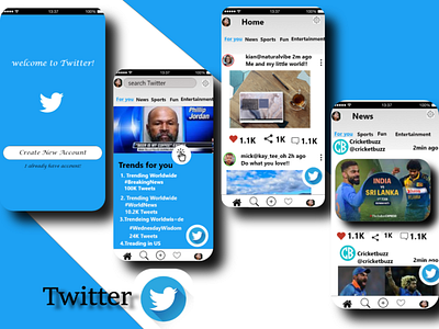 TWITTER REDESIGN adobe adobexd ui ux