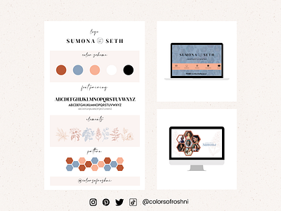 Client - Sumona Seth Influencer Media Kit art branding design influencer media kit pitch deck social media south asian