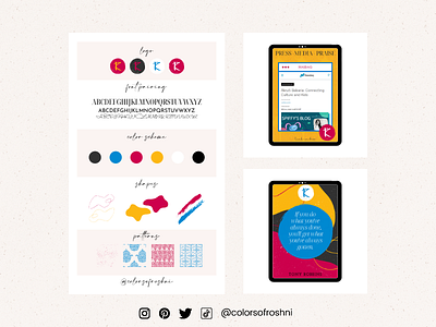 Client - Kulture Khazana Branding + Social Media Templates art branding canva design illustration social media social media design social media graphics social media templates south asian