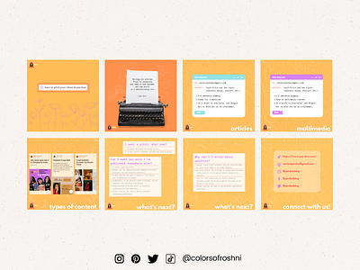 Colors of Roshni x Pardesi Blog - Pitching Social Media Graphics art canva graphic design social media social media graphics social media platform social media templates south asian